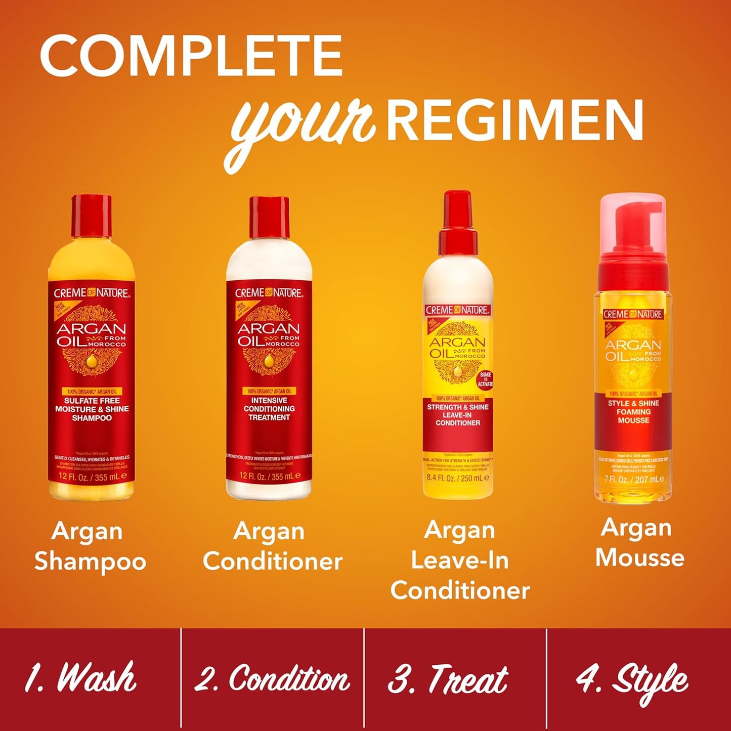 Argan Oil of Morocco Anti-Humidity Gloss & Shine Mist, Heat Protection, Stocking Stuffer for Women, 4 Fl Oz