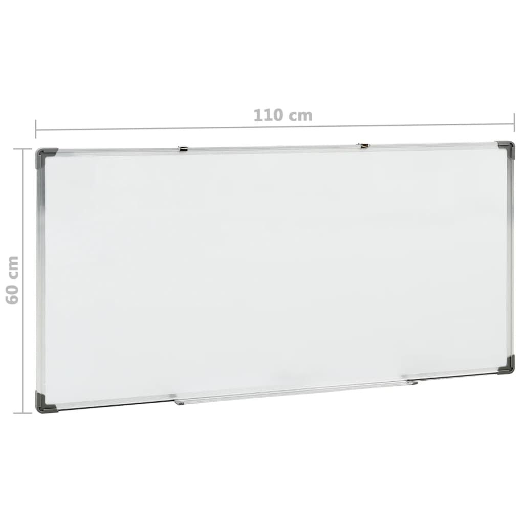 Magnetisches Whiteboard Weiß 110X60 Cm Stahl