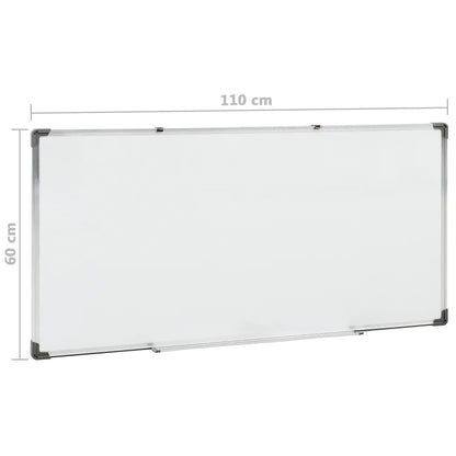 Magnetisches Whiteboard Weiß 110X60 Cm Stahl