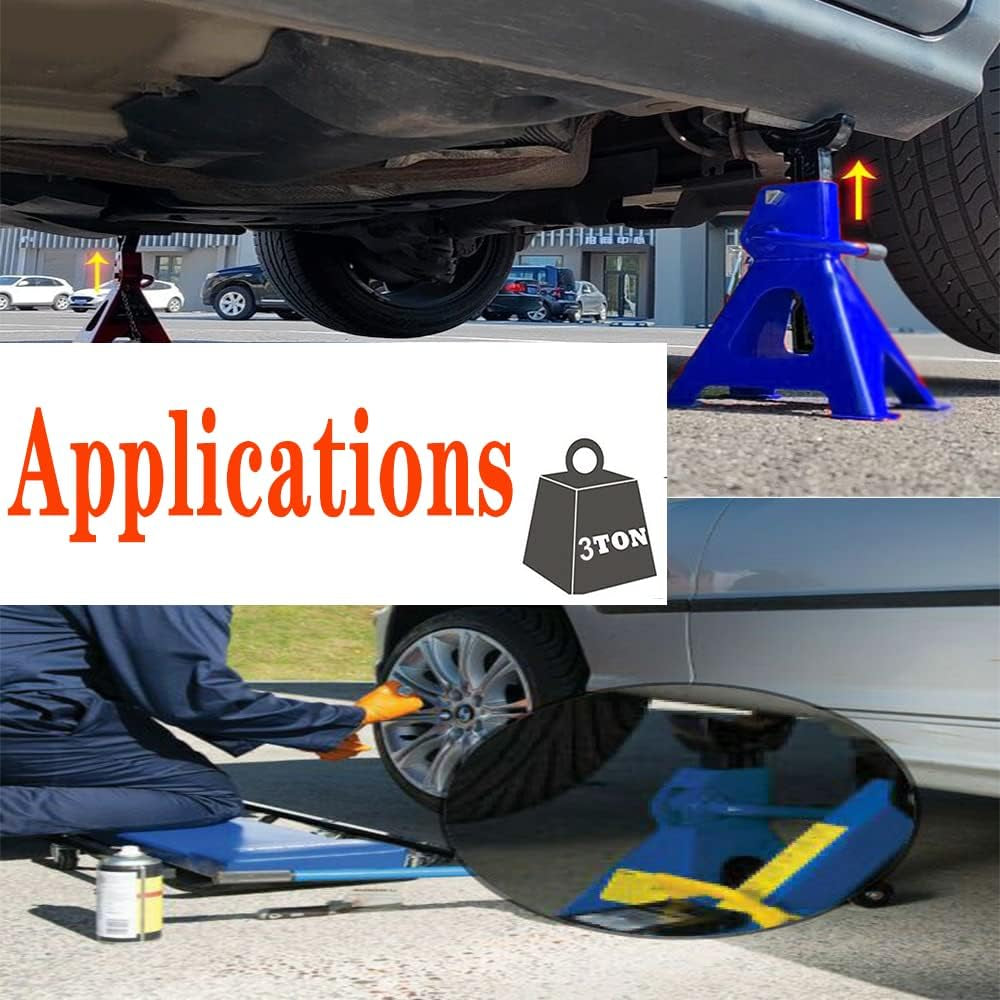 2 Stück 3T Pro Unterstellböcke Stützböcke Stützen Tragkraft Für Stützböcke Werkzeuge Werkstattausrüstung, Höhenverstellbar Von 290 Mm Bis 430 Mm