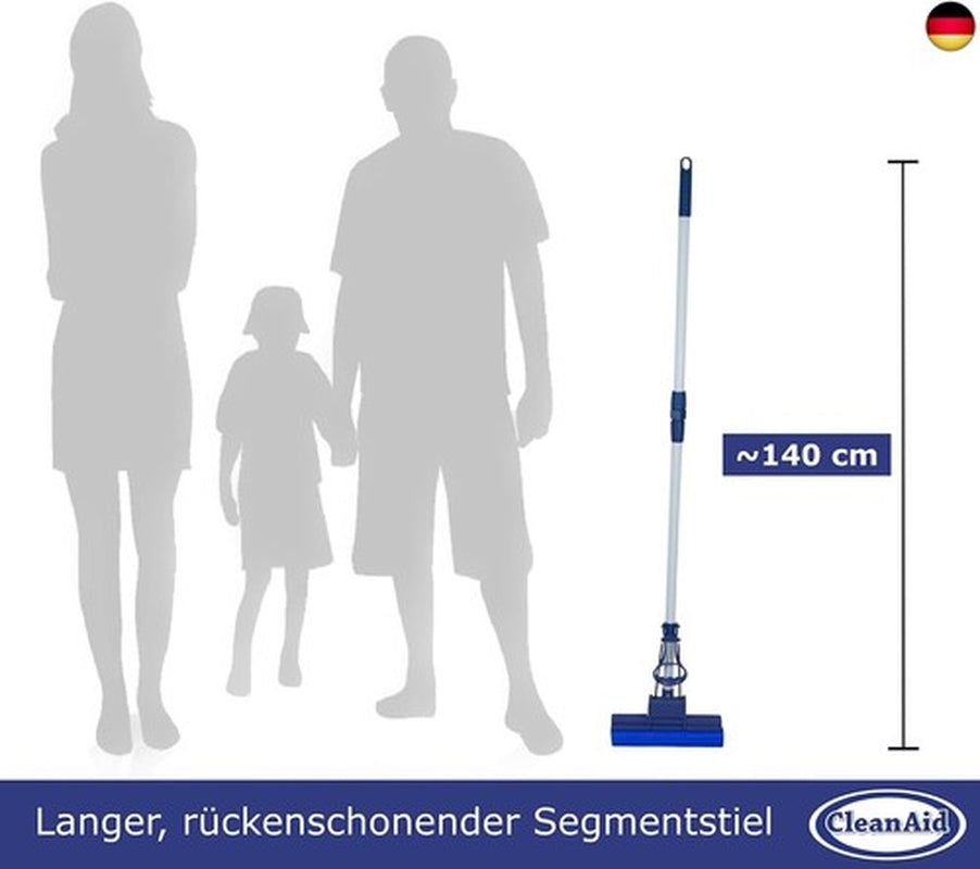 Cleanaid Onetouch Easy Wischmopp, Bodenwischer, Wischer - Besonders Saugstark -