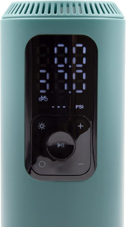 Tragbarer Elektrischer Luftkompressor XP - Tragbarer Kompressor Für Fahrräder, Motorräder, Roller, Bälle, Mit Drucksensor, Integriertem Led-Licht, 150 PSI, 2X1.200 Mah