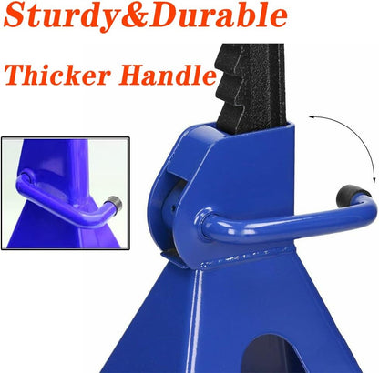 2 Stück 3T Pro Unterstellböcke Stützböcke Stützen Tragkraft Für Stützböcke Werkzeuge Werkstattausrüstung, Höhenverstellbar Von 290 Mm Bis 430 Mm