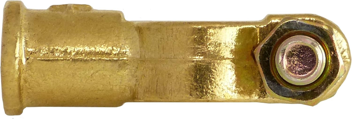 A0066-6-1 Batterieklemmen Set Batteriepolklemmen Aus Messing 12V 24V Batterie Klemmen Polklemmen Autobatterie + plus - minus Batterie Pole Klemme Pol Anschluss Anschlussklemmen Auto LKW Camping Solar