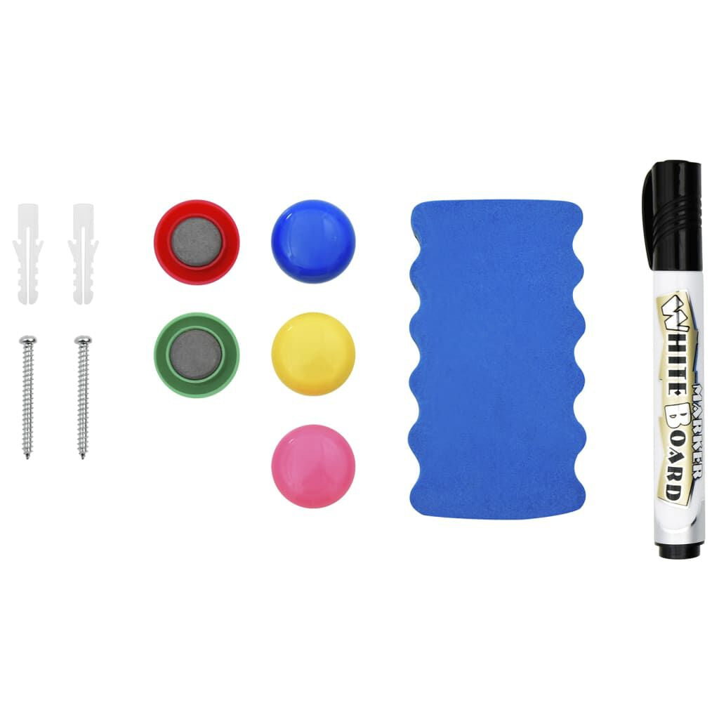 Magnetisches Whiteboard Weiß 110X60 Cm Stahl