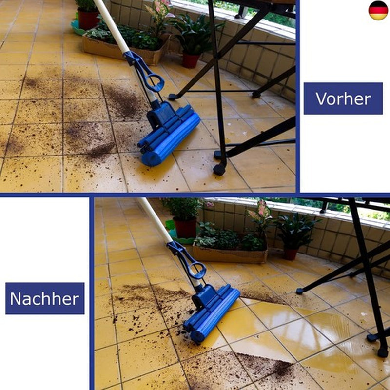 Cleanaid Onetouch Easy Wischmopp, Bodenwischer, Wischer - Besonders Saugstark -