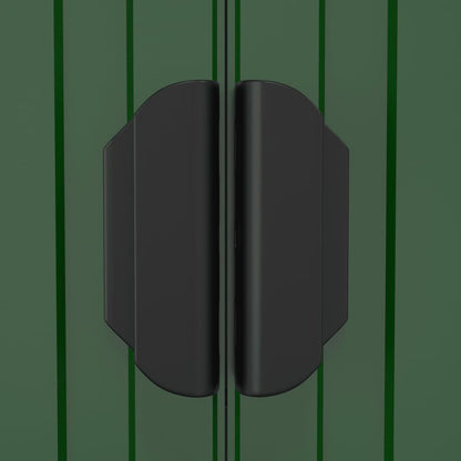 Geräteschuppen Grün 192X772X223 Cm Verzinkter Stahl