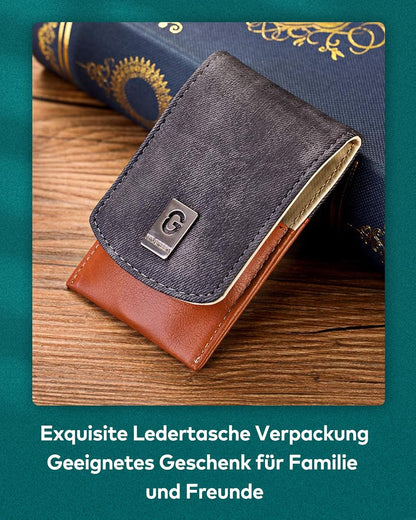 MR.GREEN Nagelknipser, 3 Stück Fingernagel Knipser Set, Solingen Edelstahl Nagelzwicker Maniküre Set, Mit Hochwertigem Lederetui, Hochwertiges Nail Clipper