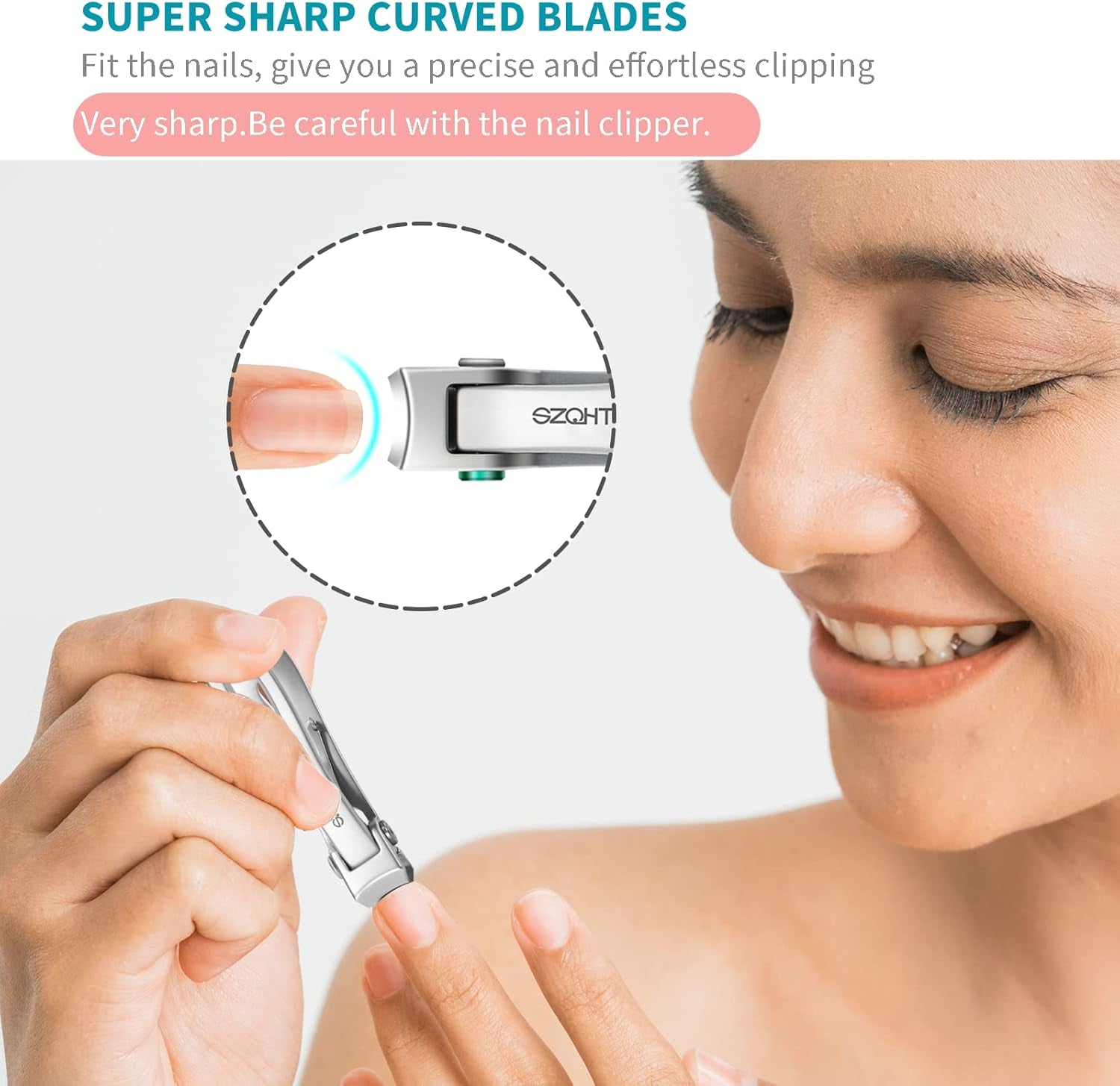 Nagelknipser Mit 15 Mm Breiter Kieferöffnung Für Dicke Nägel, Fingernagelknipser Für Eingewachsene Zehennagelknipser Für Männer, Harte Nägel, Senioren, Erwachsene. Edelstahl Groß (Silber)