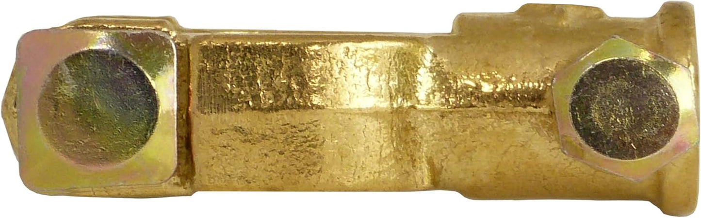 A0066-6-1 Batterieklemmen Set Batteriepolklemmen Aus Messing 12V 24V Batterie Klemmen Polklemmen Autobatterie + plus - minus Batterie Pole Klemme Pol Anschluss Anschlussklemmen Auto LKW Camping Solar