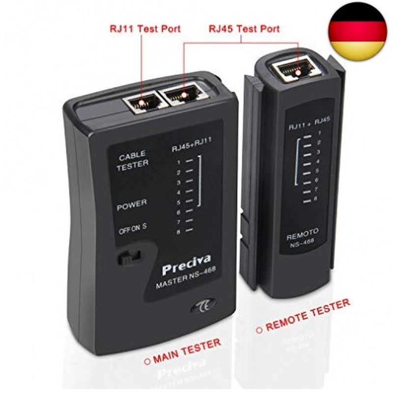 Netzwerk Werkzeug Set CAT5/CAT5E, Preciva Netzwerk Prüfer Crimpzange Netzwerk