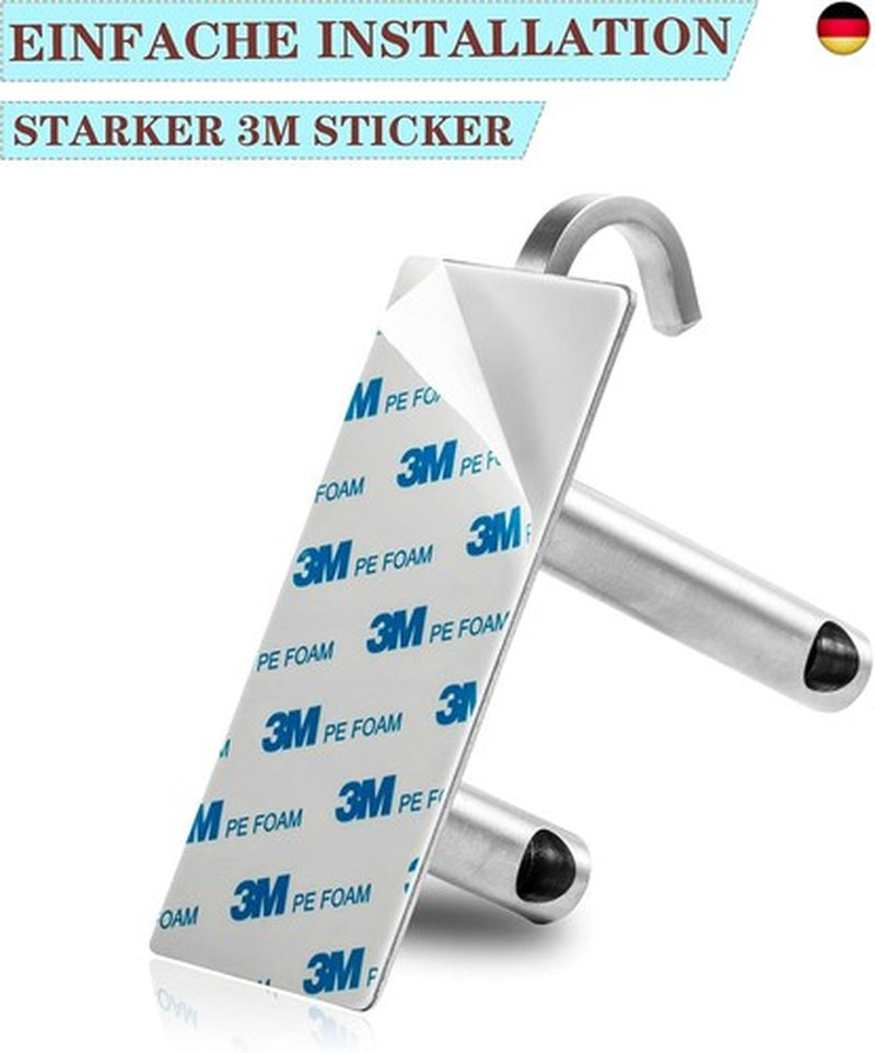 JS Handtuchhalter Bad Ohne Bohren Zweiarmig Handtuch Stange Badezimmer Doppel