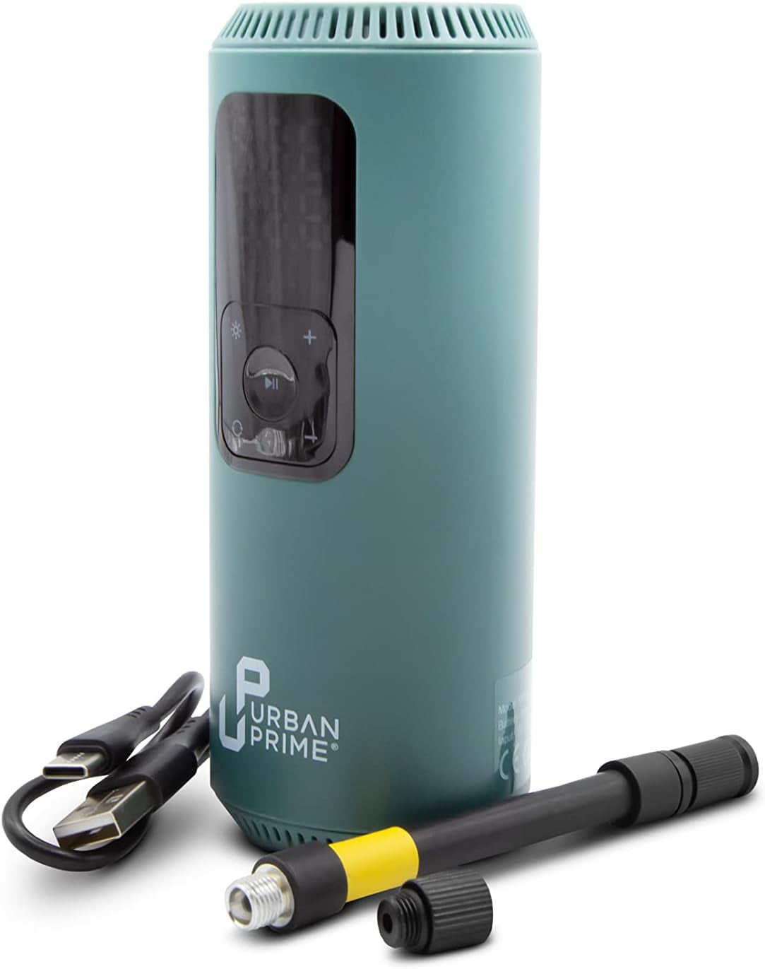 Tragbarer Elektrischer Luftkompressor XP - Tragbarer Kompressor Für Fahrräder, Motorräder, Roller, Bälle, Mit Drucksensor, Integriertem Led-Licht, 150 PSI, 2X1.200 Mah