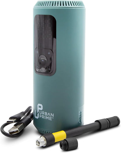 Tragbarer Elektrischer Luftkompressor XP - Tragbarer Kompressor Für Fahrräder, Motorräder, Roller, Bälle, Mit Drucksensor, Integriertem Led-Licht, 150 PSI, 2X1.200 Mah