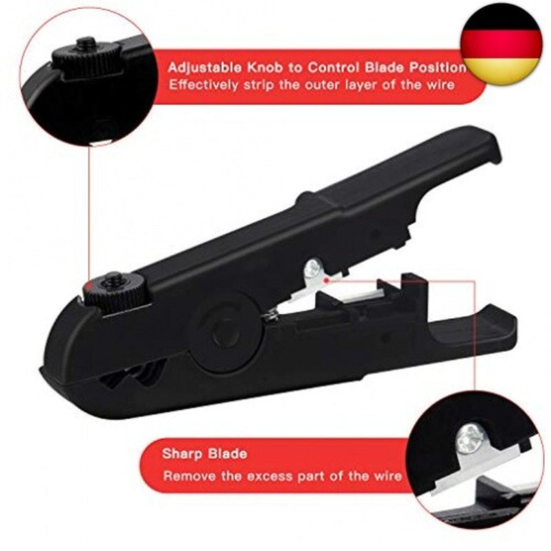 Netzwerk Werkzeug Set CAT5/CAT5E, Preciva Netzwerk Prüfer Crimpzange Netzwerk